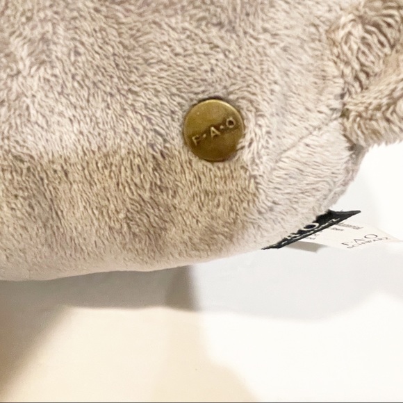 FAO Schwartz Grey Large 20" Plush Stuffed Animal Bunny Rabbit - Picture 5 of 7